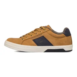 Sneakers casual da uomo color cuoio con dettagli blu Carrera Jeans