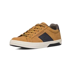 Sneakers casual da uomo color cuoio con dettagli blu Carrera Jeans
