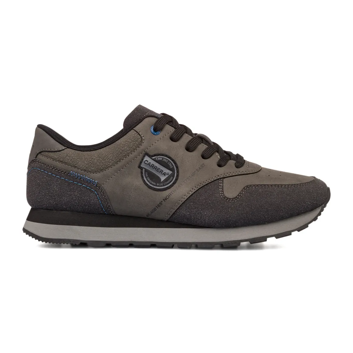 Sneakers casual da uomo grigie con dettagli antracite Carrera Jeans