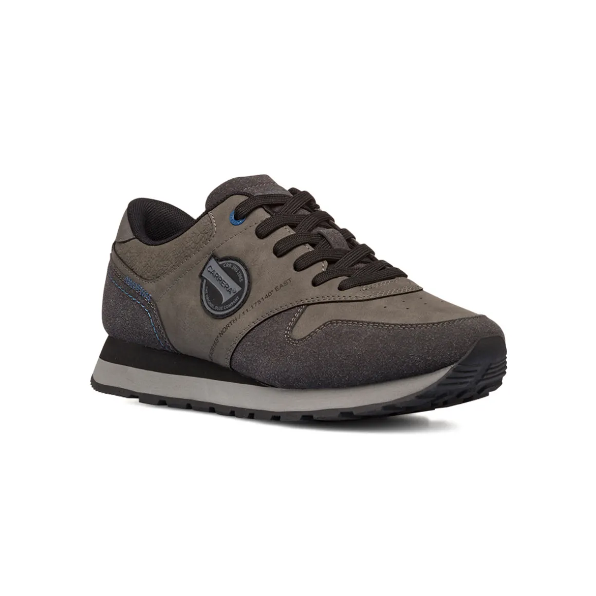 Sneakers casual da uomo grigie con dettagli antracite Carrera Jeans