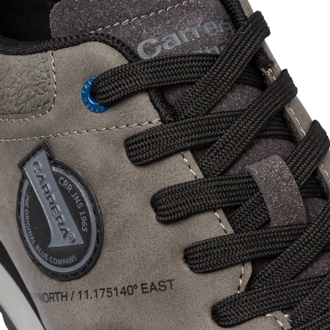 Sneakers casual da uomo grigie con dettagli antracite Carrera Jeans