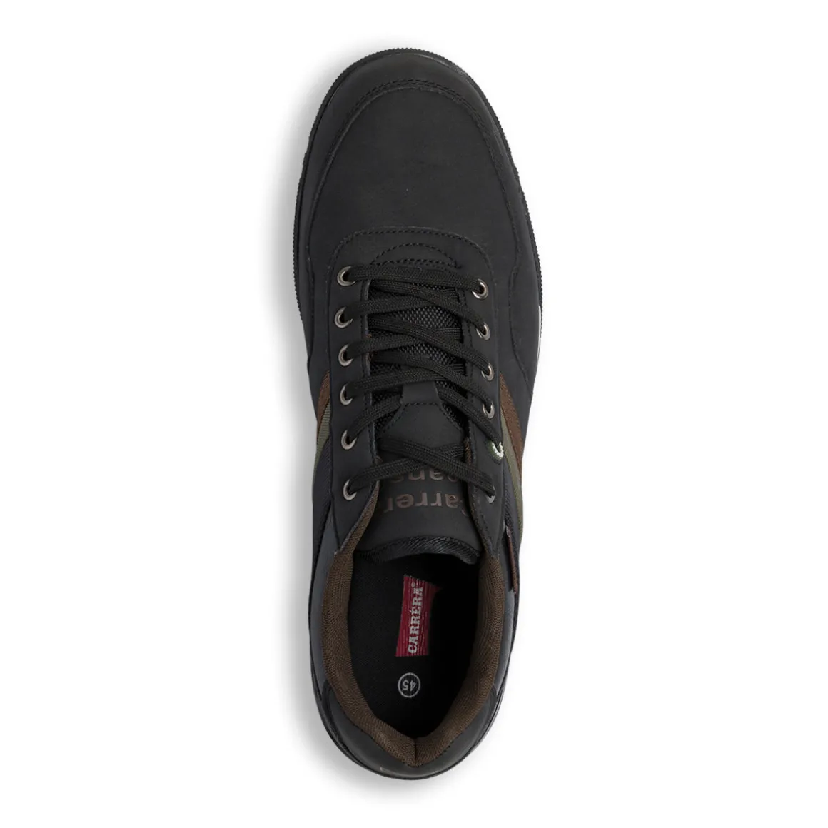 Sneakers casual da uomo nere con logo Carrera Jeans