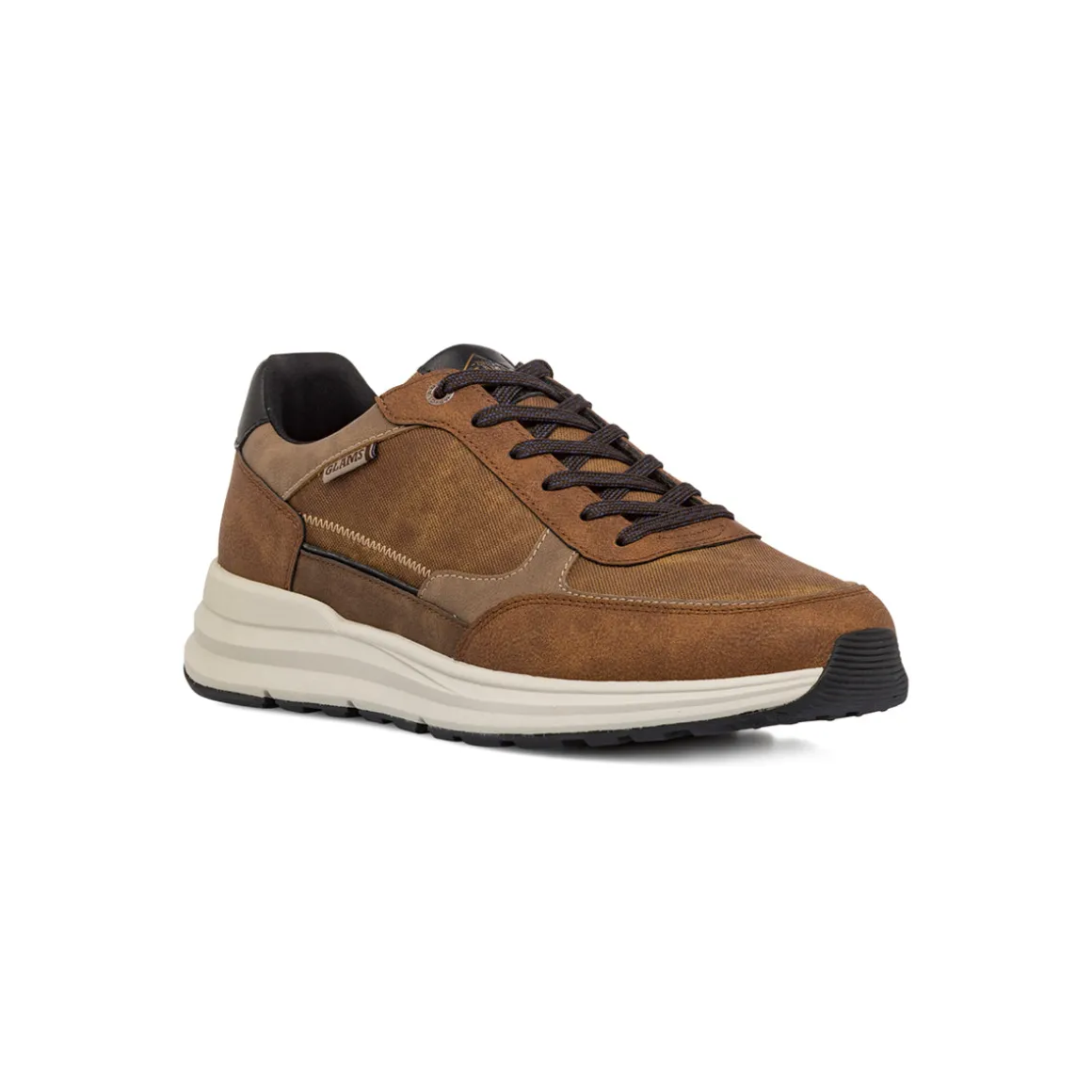 Sneakers casual marroni da Uomo con logo Glams