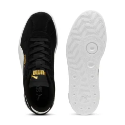 Sneakers casual nere da ragazzo e ragazza in pelle effetto scamosciato Puma Club II