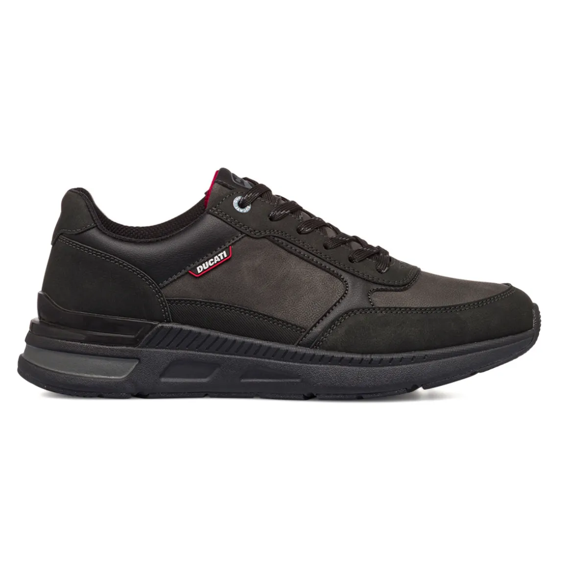 Sneakers casual nere da uomo con logo Ducati
