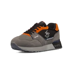 Sneakers casual nere e grige da uomo Beverly Hills Polo Club
