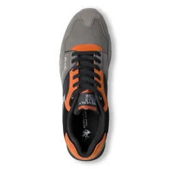 Sneakers casual nere e grige da uomo Beverly Hills Polo Club