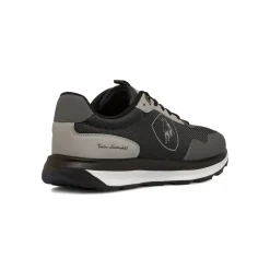 Sneakers casual nere e grigio scuro da Uomo con logo Tonino Lamborghini