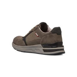 Sneakers casual taupe da uomo con logo Ducati