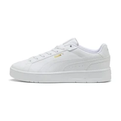 Sneakers casual unisex bianche con logo dorato Puma Court Classico