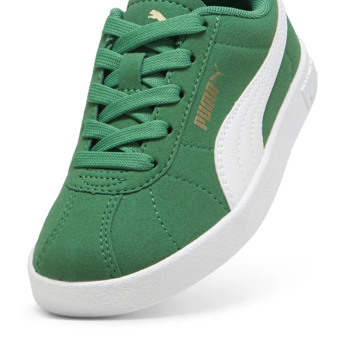 Sneakers casual verdi da bambino effetto scamosciato Puma Club II