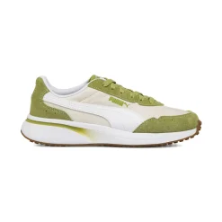 Sneakers casula da Donna verdi e bianche con logo Puma