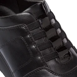 Sneakers comfort nere da Donna con lacci P Soft
