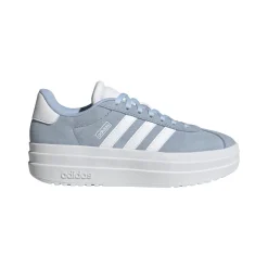 Sneakers con suola platform azzurre da Ragazza VL COURT BOLD adidas