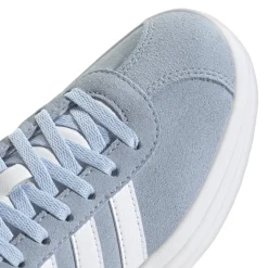 Sneakers con suola platform azzurre da Ragazza VL COURT BOLD adidas