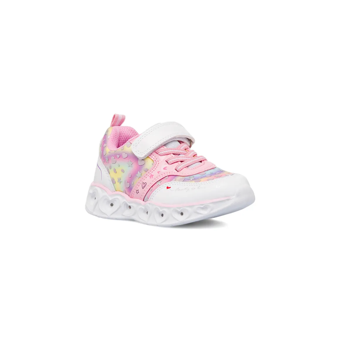 Sneakers da bambina multicolore con stampe e luci nella suola Le Scarpe di Alice