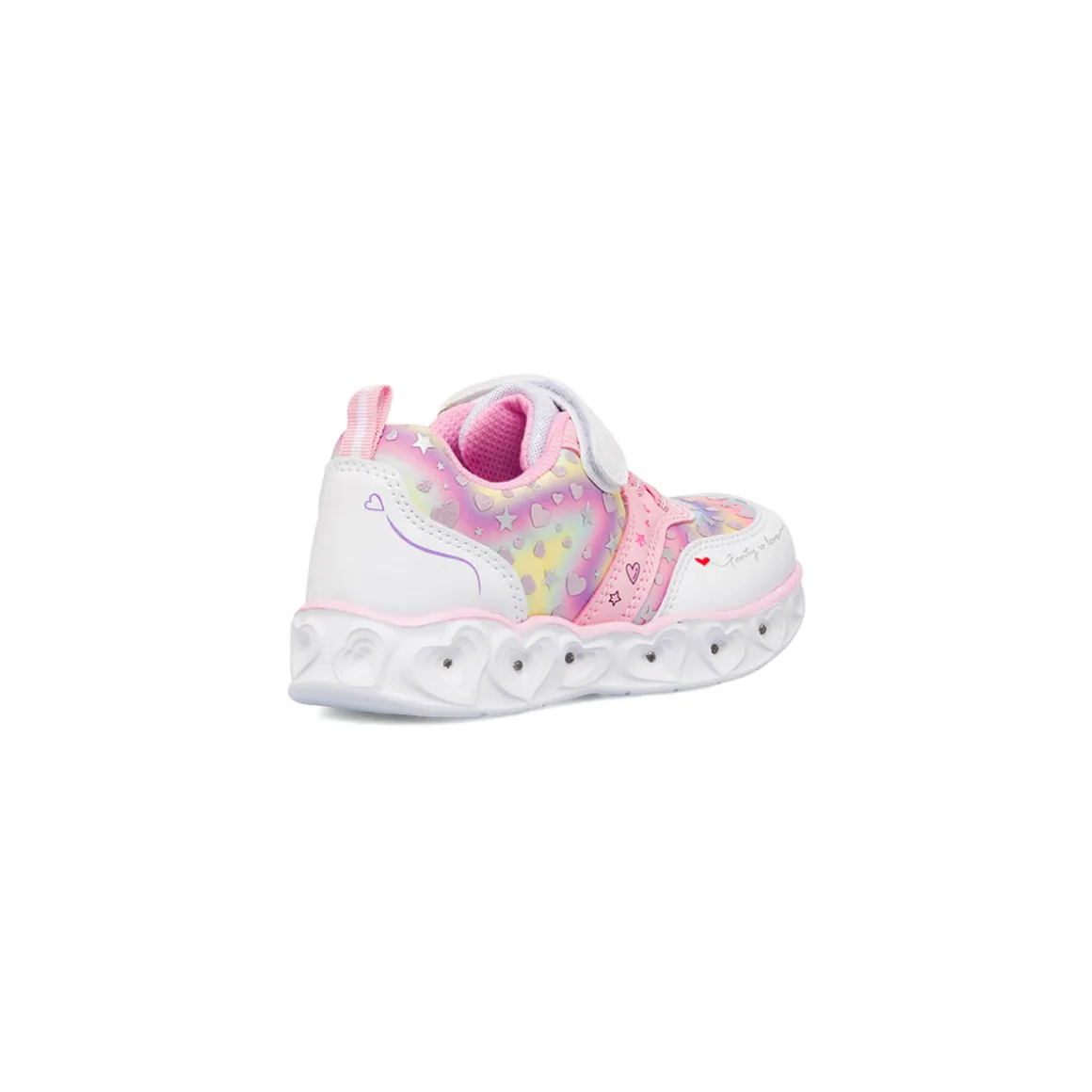 Sneakers da bambina multicolore con stampe e luci nella suola Le Scarpe di Alice