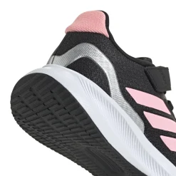 Sneakers da bambina nere con strappo in velcro adidas Runfalcon 5