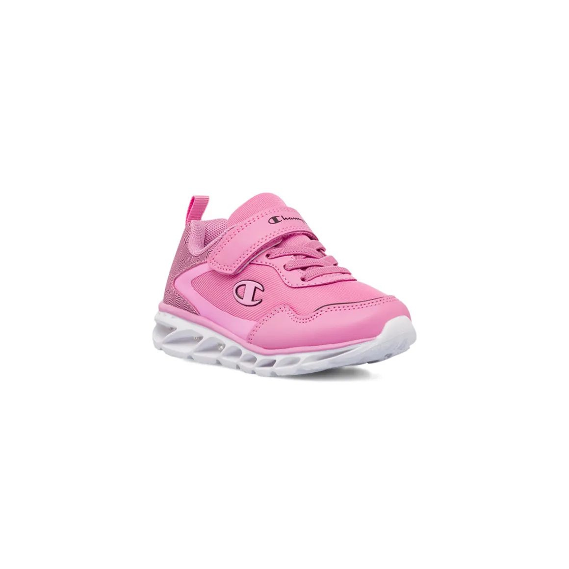 Sneakers da bambina rosa con luci Champion Wave 2