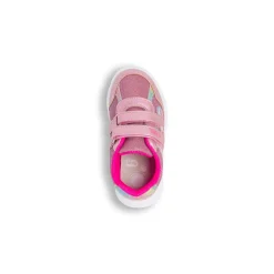 Sneakers da bambina rosa Chicco con cuore glitter e chiusura a strappi