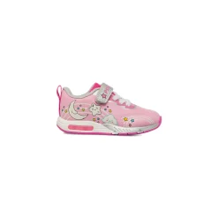 Sneakers da bambina rosa con disegni luna e stelle e Luci Primigi