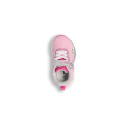 Sneakers da bambina rosa con disegni luna e stelle e Luci Primigi