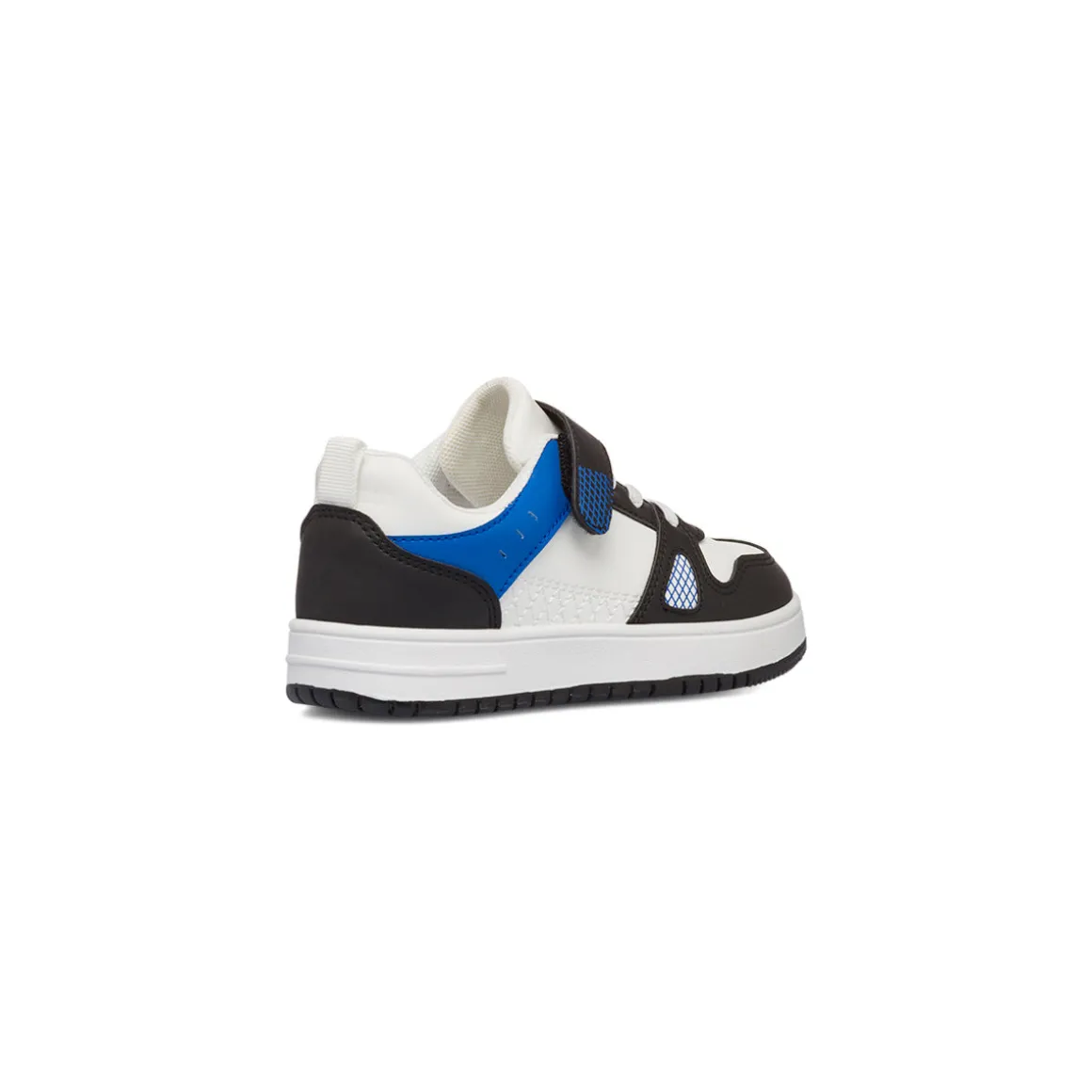 Sneakers da bambino bianche con dettagli neri e blu Birilli&Monelli