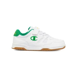 Sneakers da Bambino bianche con dettagli verdi Champion PS Low Cut