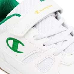 Sneakers da Bambino bianche con dettagli verdi Champion PS Low Cut
