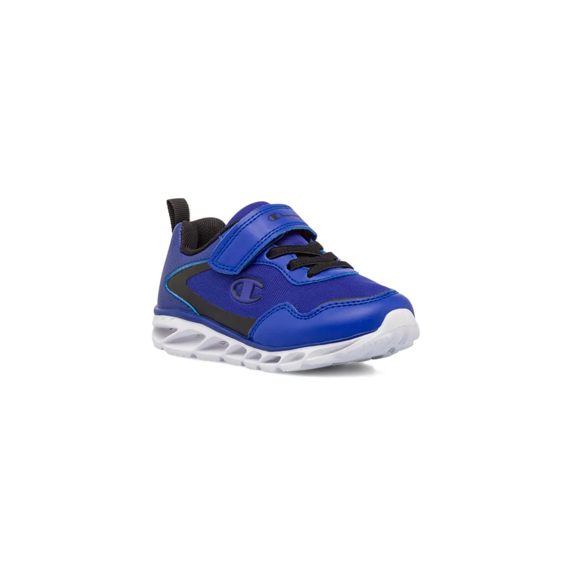 Sneakers da bambino blu con luci Champion Wave 2