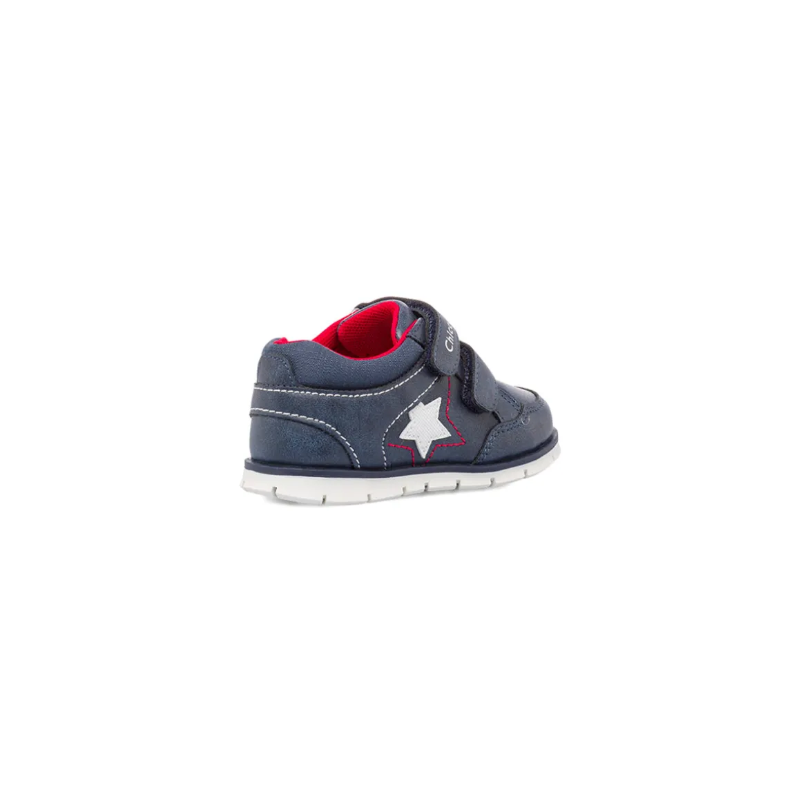 Sneakers da bambino blu con stella e chiusura a strappo in velcro Chicco