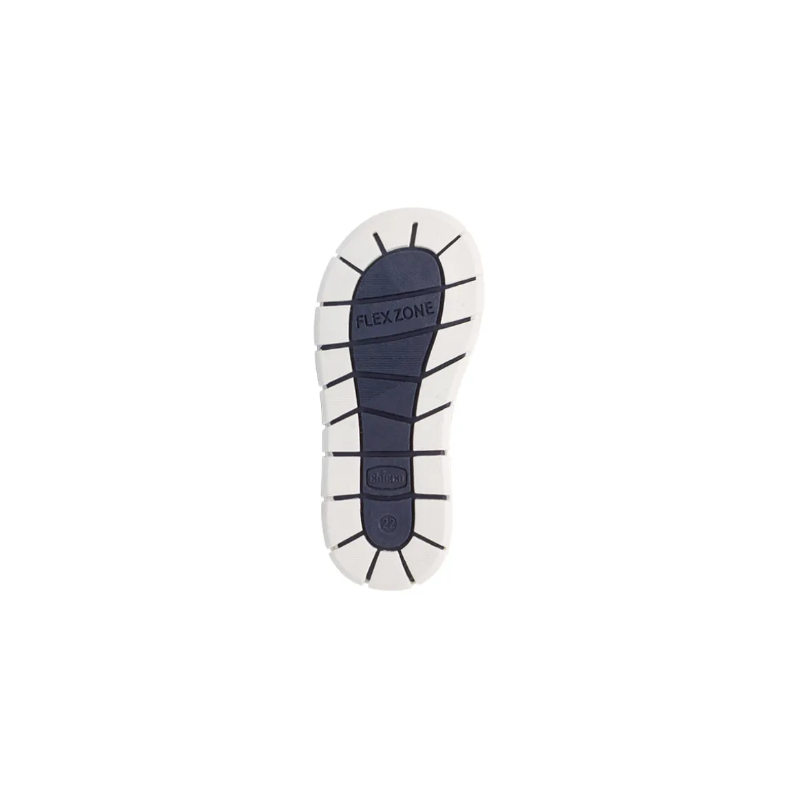Sneakers da bambino blu con stella e chiusura a strappo in velcro Chicco