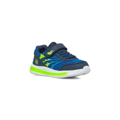 Sneakers da bambino blu e verde con luci Birilli&Monelli