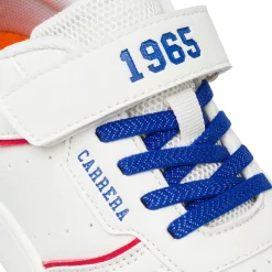 Sneakers da Bambino e Ragazzo Bianche con dettagli a contrasto Carrera