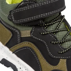 Sneakers da bambino neri e verde militare Birilli&Monelli