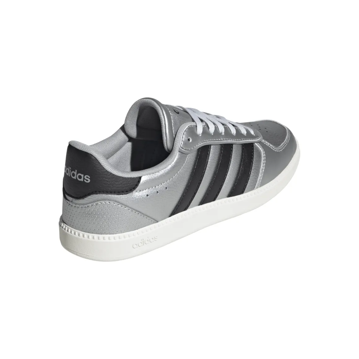 Sneakers da Donna Argento con Dettagli Neri Adidas Breaknet Sleek