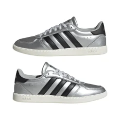 Sneakers da Donna Argento con Dettagli Neri Adidas Breaknet Sleek