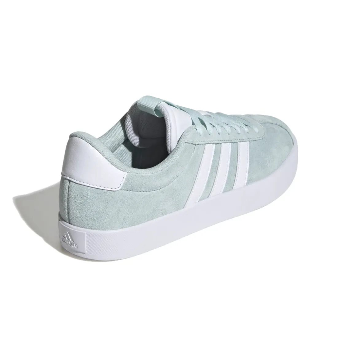 Sneakers da donna azzzurre turchese in pelle scamosciata adidas VL Court 3.0