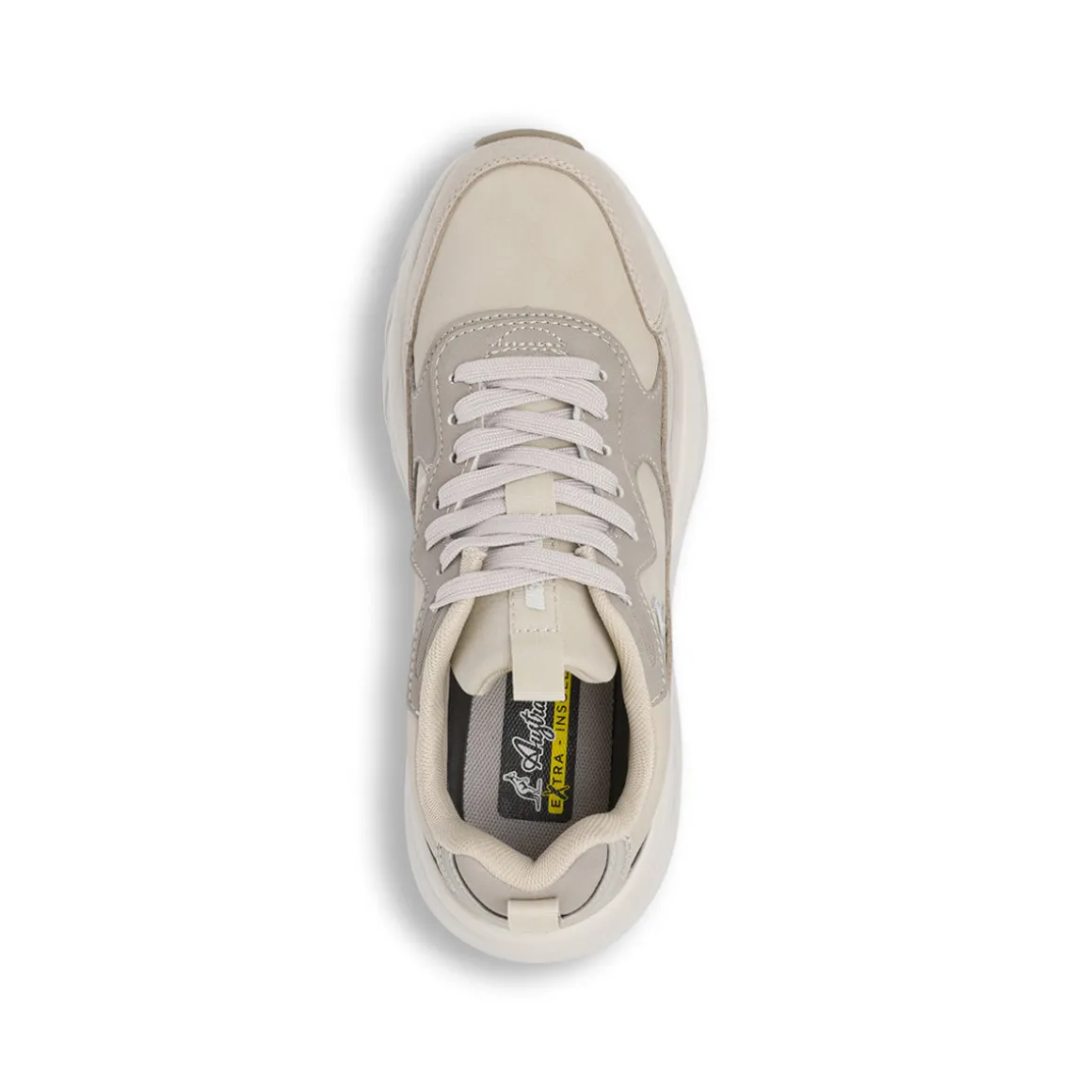 Sneakers da donna beige suola alta Australian performance