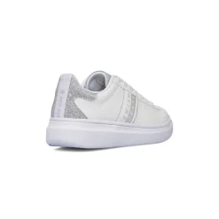 Sneakers da donna bianche con dettagli argento glitter Swish Jeans