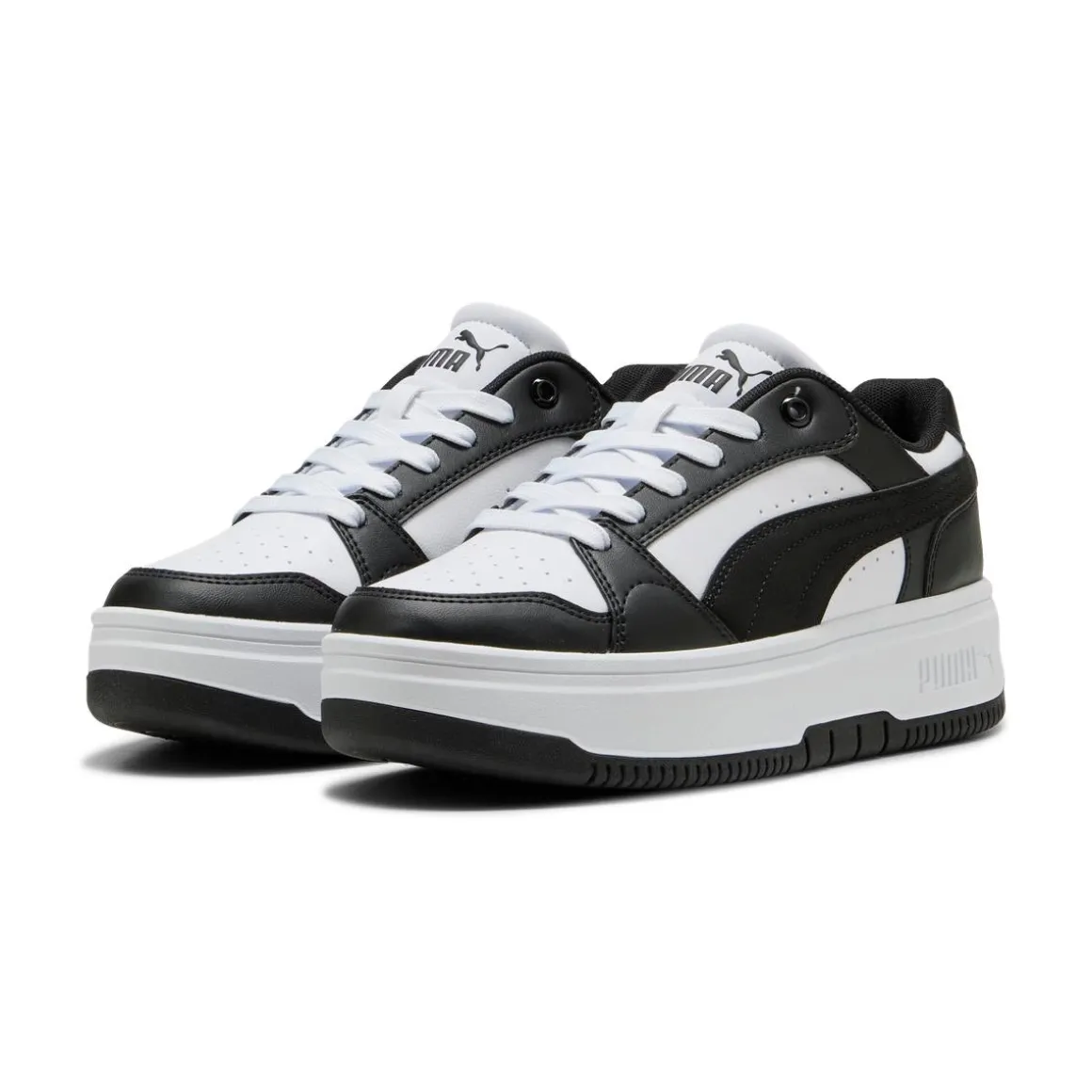 Sneakers da Donna Bianche con Suola Platform Rebound Femme Low Puma