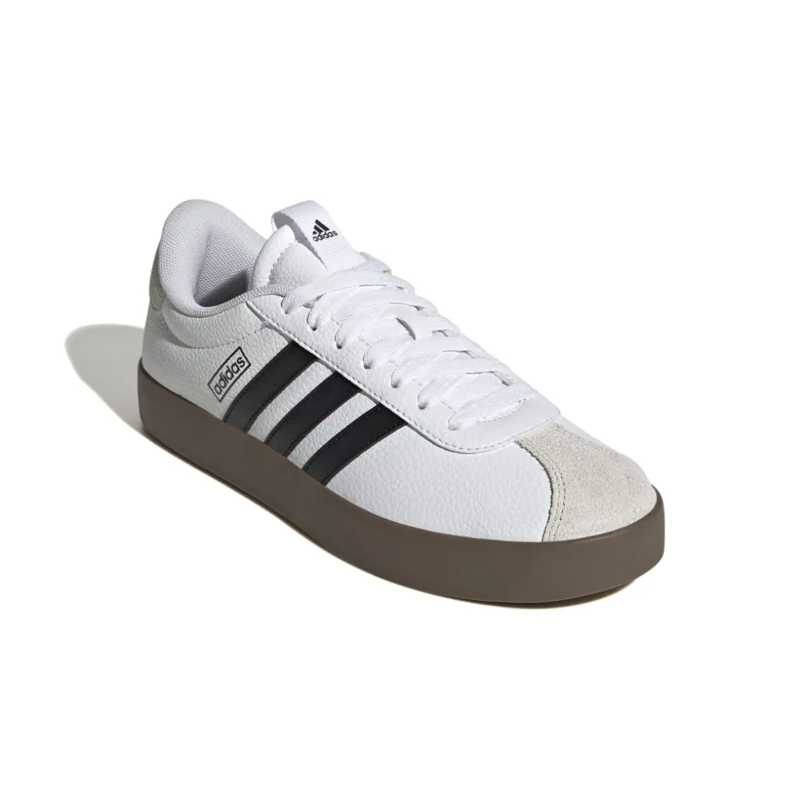 Sneakers da donna bianche e nere con logo adidas VL COURT 3.0
