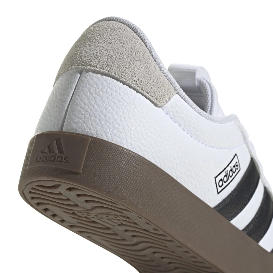 Sneakers da donna bianche e nere con logo adidas VL COURT 3.0