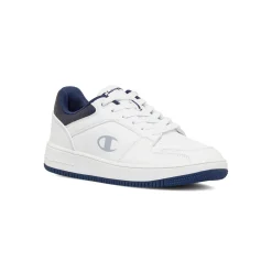 Sneakers da donna bianche e blu con logo Champion Low Foil