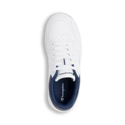 Sneakers da donna bianche e blu con logo Champion Low Foil