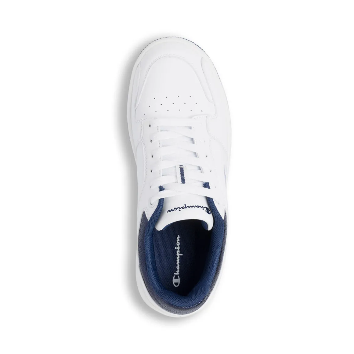 Sneakers da donna bianche e blu con logo Champion Low Foil