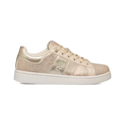Sneakers da donna bianche con dettagli in oro Swish Jeans