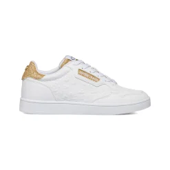 Sneakers da donna bianche con dettagli oro Swish Jeans