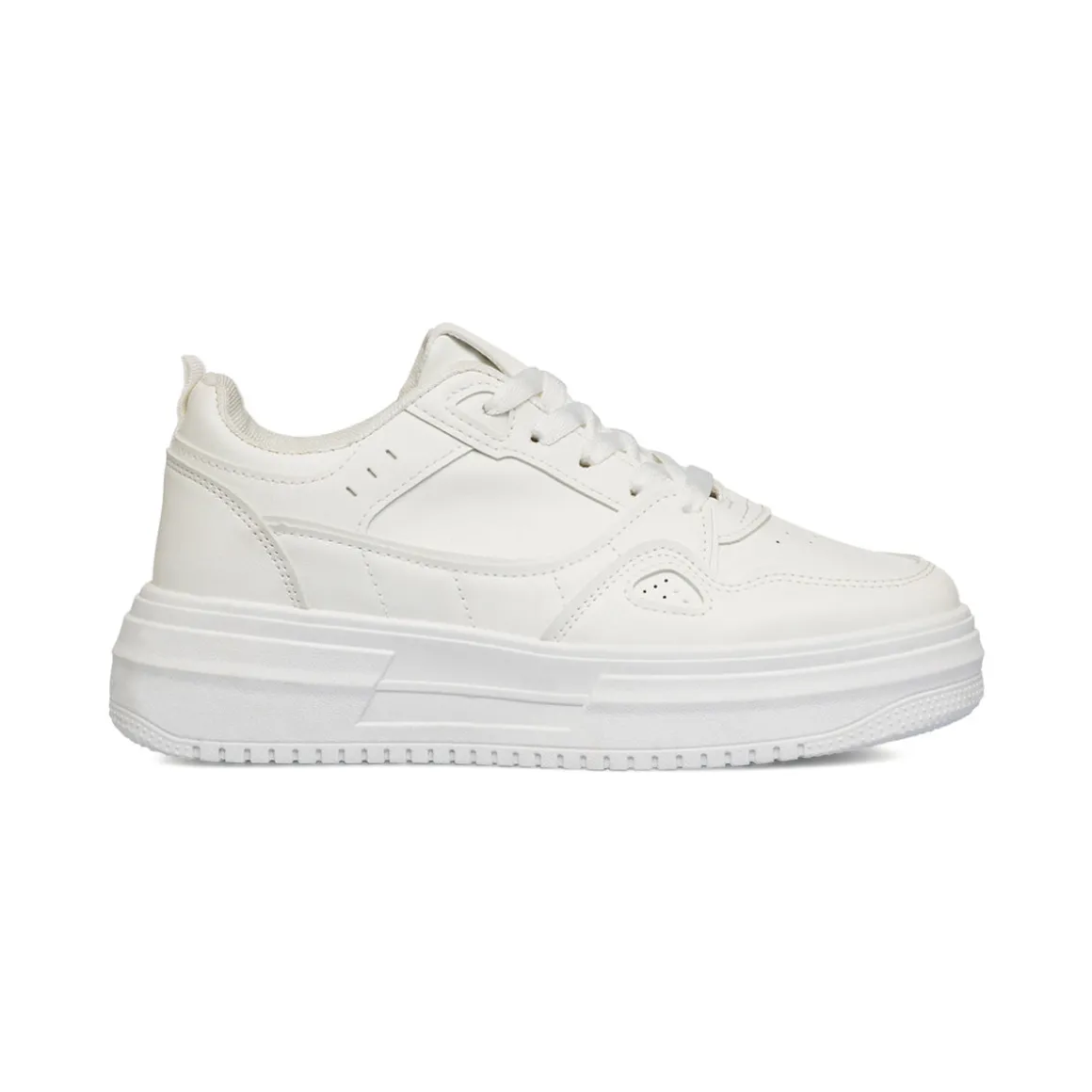 Sneakers da donna bianche Lora Ferres con suola platform