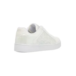 Sneakers da donna bianche Soprani Sport con dettagli cucitura